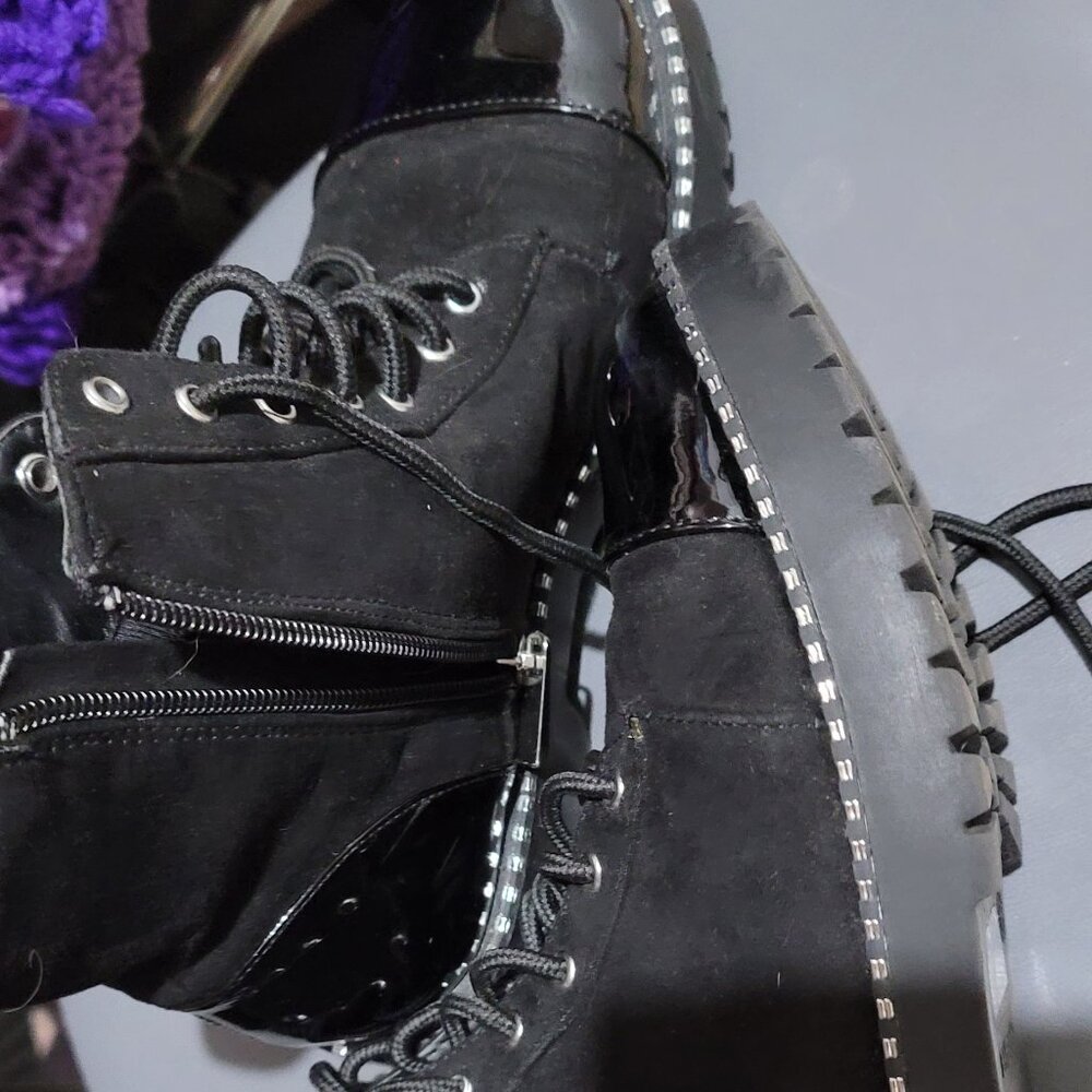 Black ankle boots